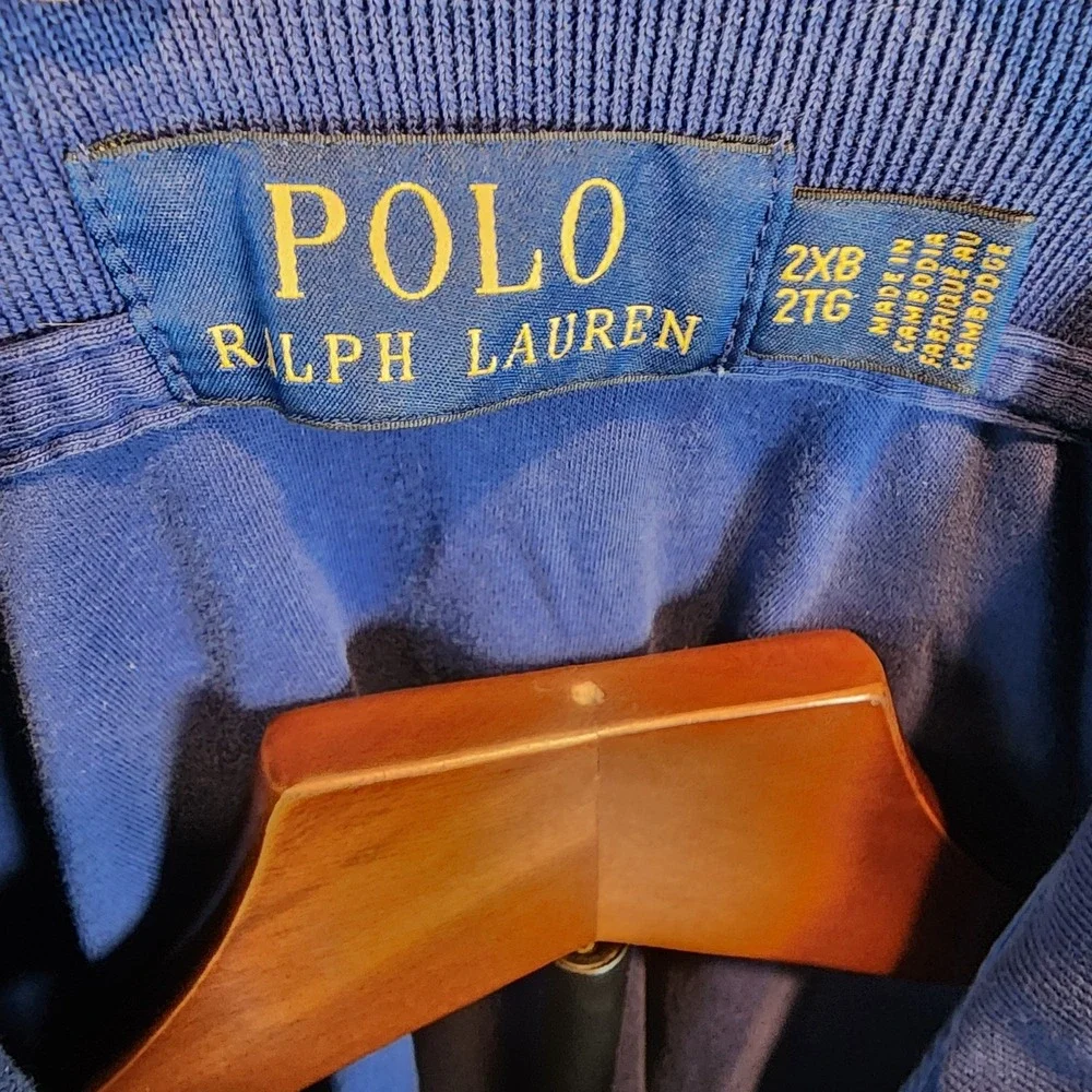 Blue‎ Polo Ralph Lauren Polo Shirt Oversized Size 2 XB